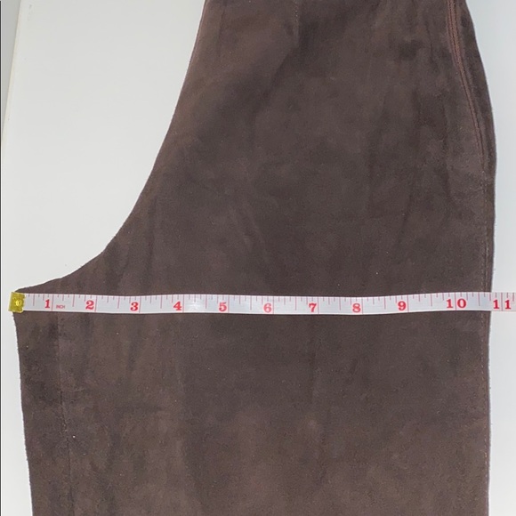 Vintage Prada Brown Suede Flared pants - Picture 5 of 13